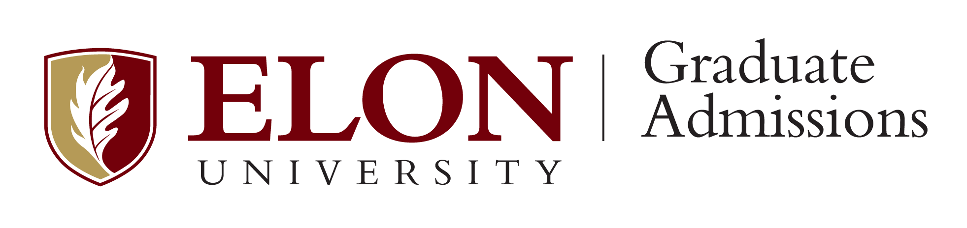 Elon University Graduate Admissions logo wordmark